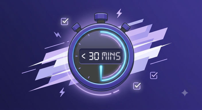 Most Treatments Take less than 30 Minutes